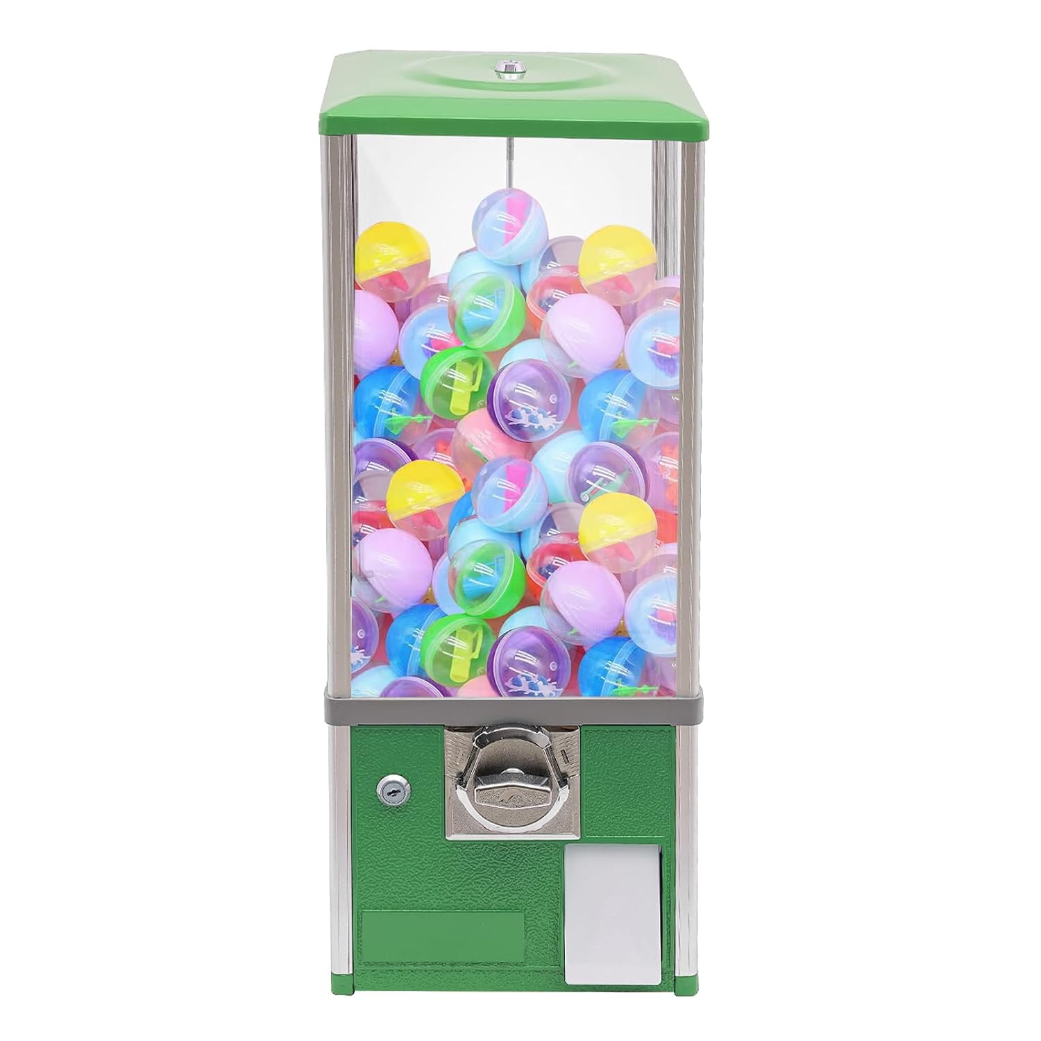 Quarter Arcade Vending Machine - 業務用キャンディ自動販売機、4種類のコインで操作可能なキーロック付きおもちゃ販売機、アーケード店向け250個収納カプセル販売機