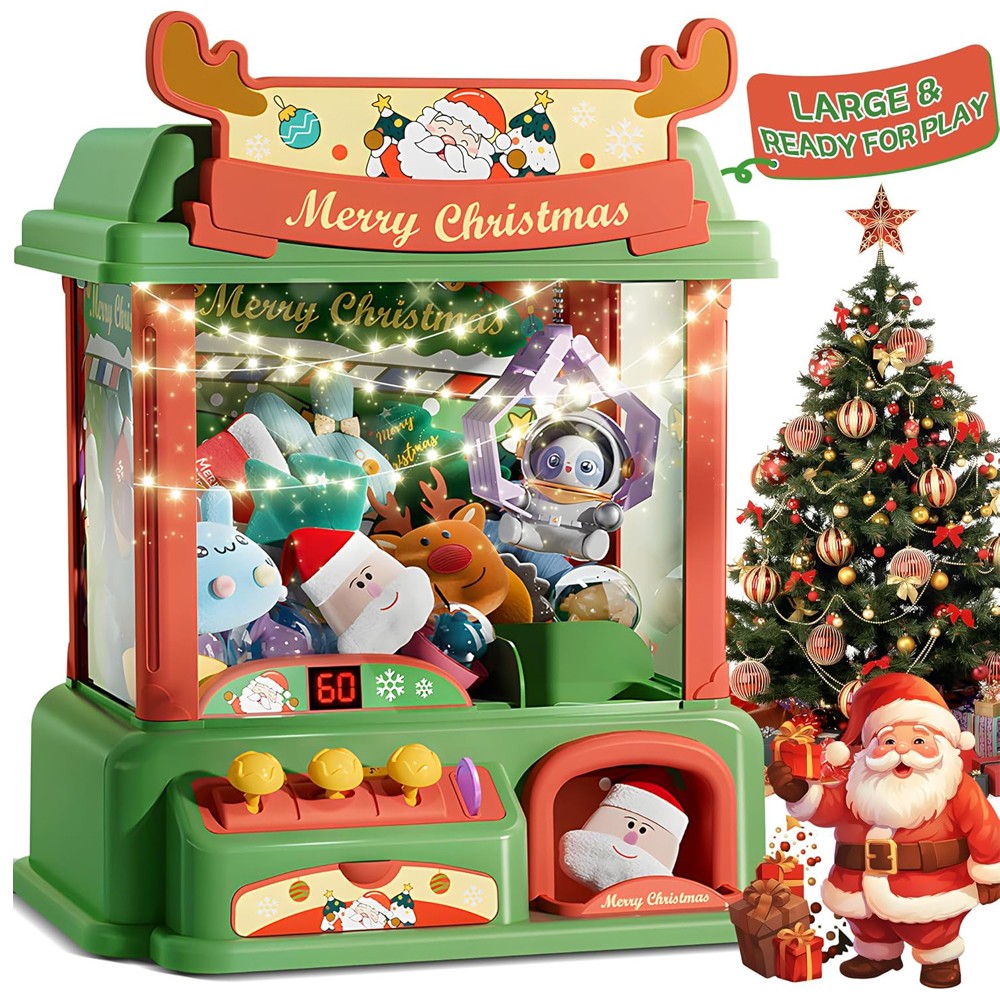 子供のためのクリスマスの爪のマシン,ミニ自動販売機,キャンデ - Arcade Game Vending Machine のレビューと価格