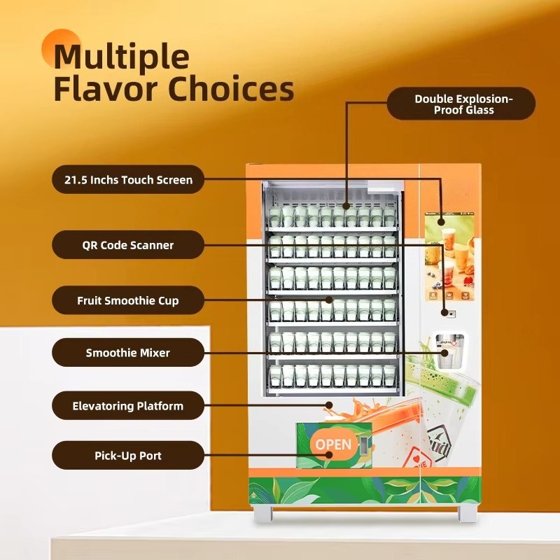 カスタマイズ可能な自動冷製スムージー販売機、アイススラッシー - Slushie Machine Vending のレビューと価格