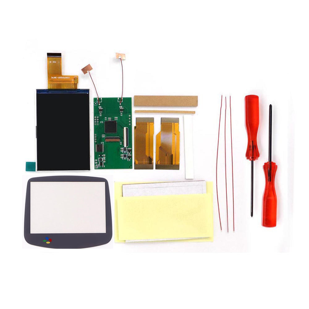 GBA V5用 ドロップインバックライトLCDキット 3.0 - Lcd Screen Arcade のレビューと価格