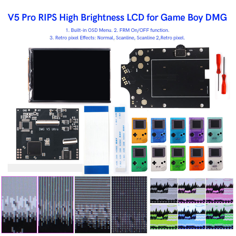 HISPEEDIDO For GB Dmg V5 Pro 3 - Lcd Screen Arcade のレビューと価格