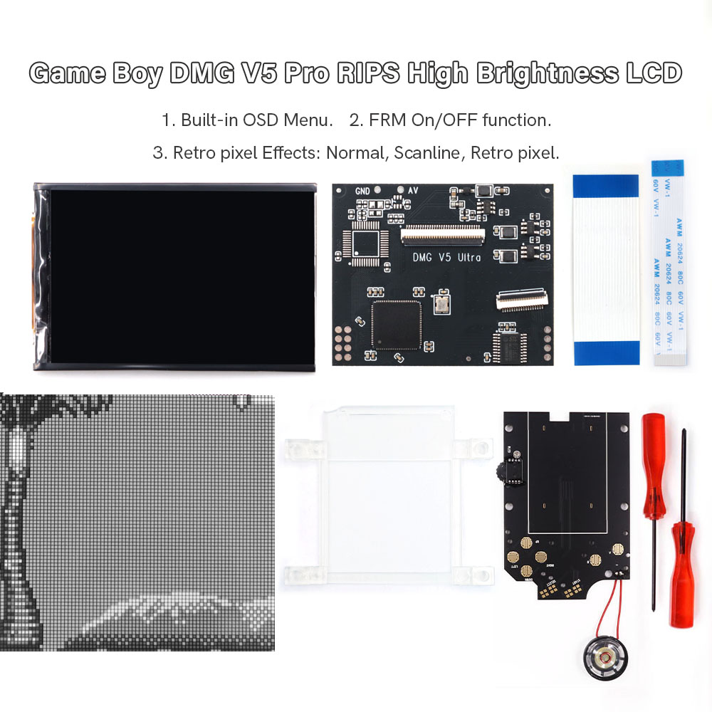 HISPEEDIDO For GB Dmg V5 Pro 3 - Lcd Screen Arcade のレビューと価格