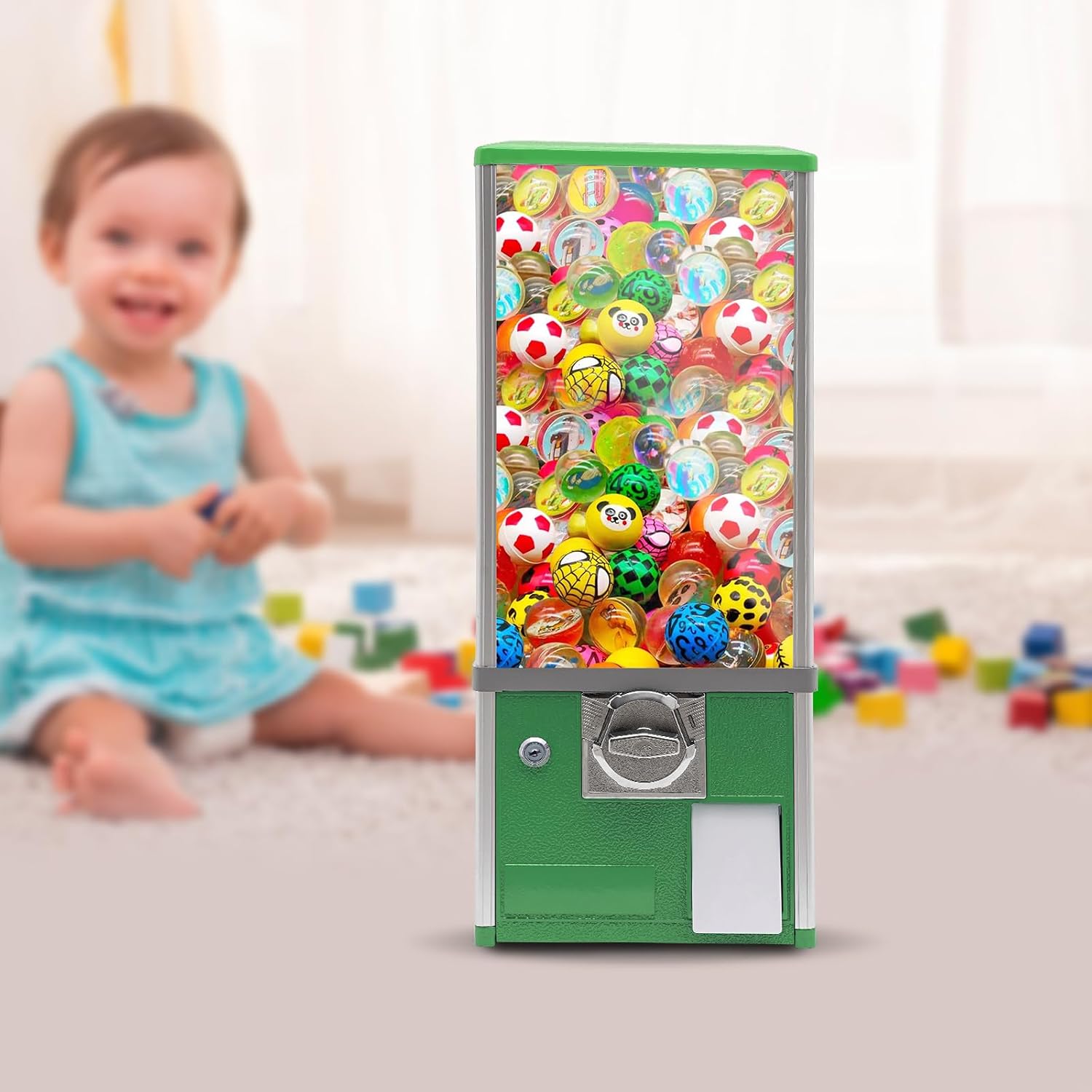 業務用キャンディ自動販売機、4種類のコインで操作可能なキーロ - Quarter Arcade Vending Machine のレビューと価格