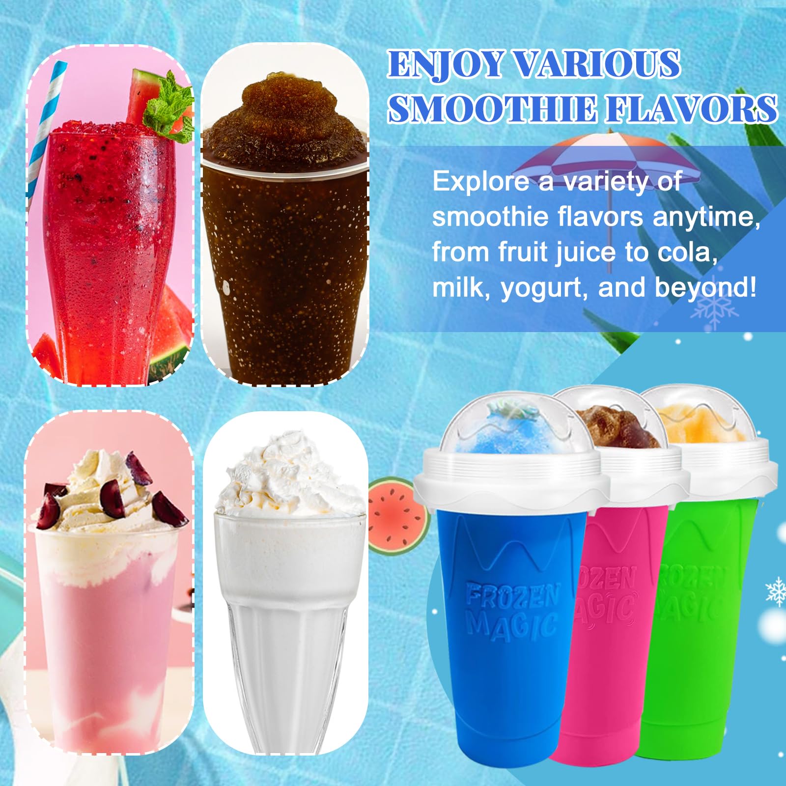 スラッシュカップ DIY マジックスラッシュメーカーカップ  - Slushie Machine Vending のレビューと価格